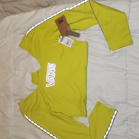 Vans After Dark Bodysuit in neon green with the tag - Picture 6 of 12